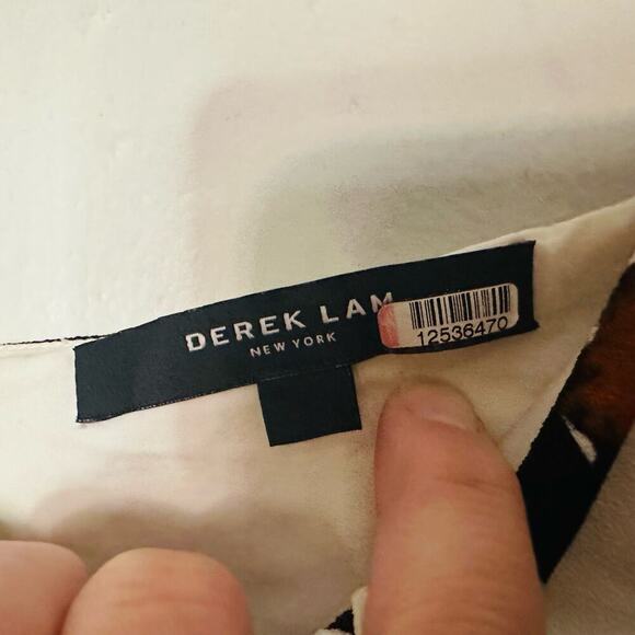 Derek Lam Women's White Floating Floral Button Down Camisole Dress Size 4 - Picture 7 of 14